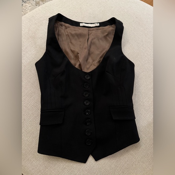 Karen Millen Tops - Karen Millen Black Sleeveless Vest Top